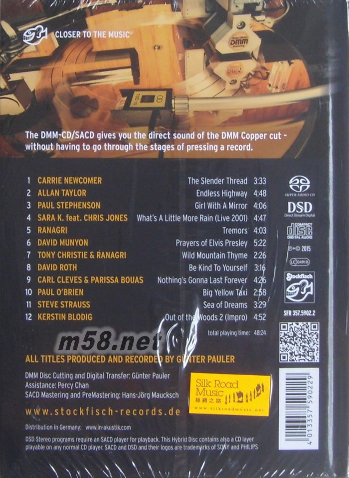 老虎魚 直刻金屬母盤DMM-CD SACD,第2輯(THE Stockfisch DMM-CD SACD, Vol.2) 豪華裝專輯背面圖片