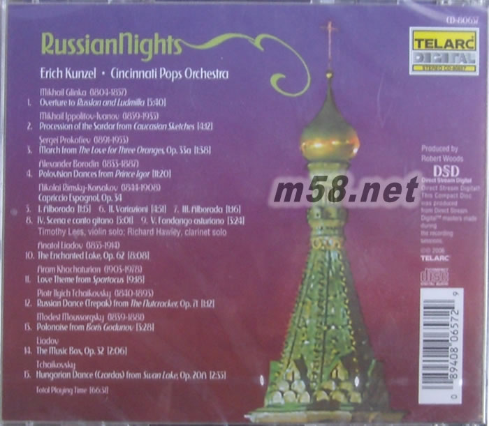 RUSSIANNIGHTS(俄羅斯之夜)專輯背面圖片