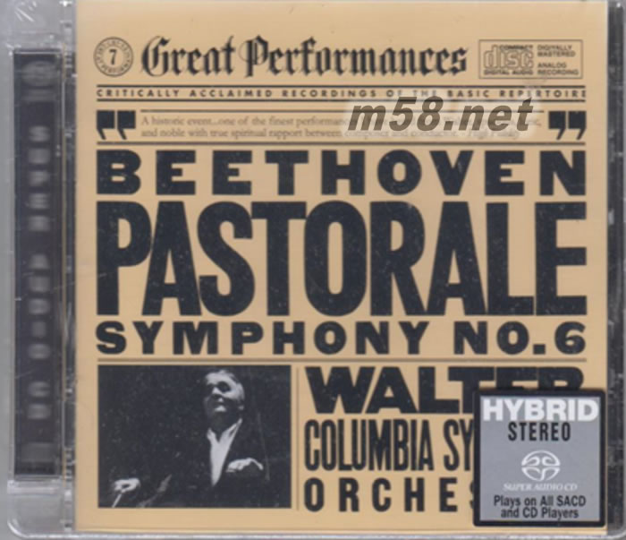 貝多芬 第6交響曲 SACD(2017SONY 特價系列SACD)專輯正面圖片
