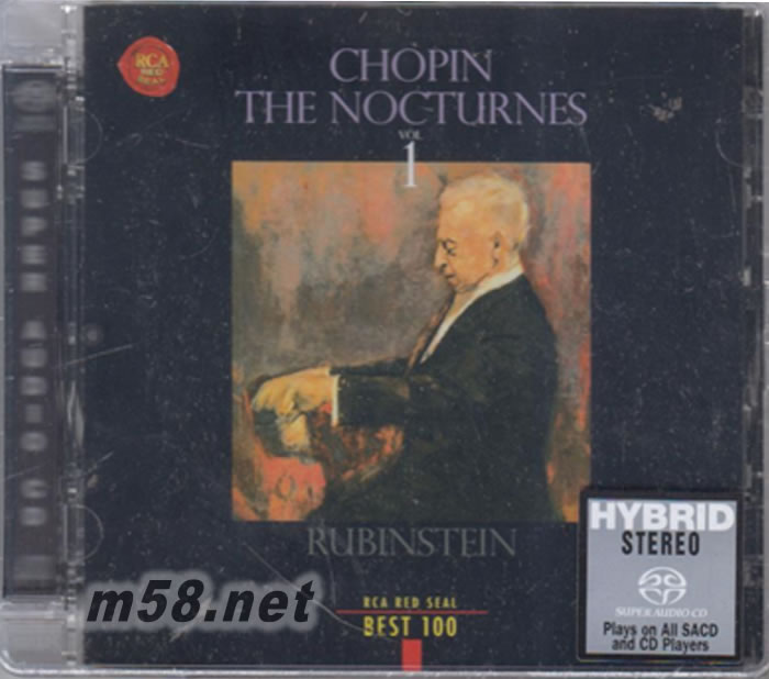 CHOPIN: NOCTURNES VOL.1 蕭邦 夜曲 1 SACD(2017SONY 特價系列SACD)專輯正面圖片