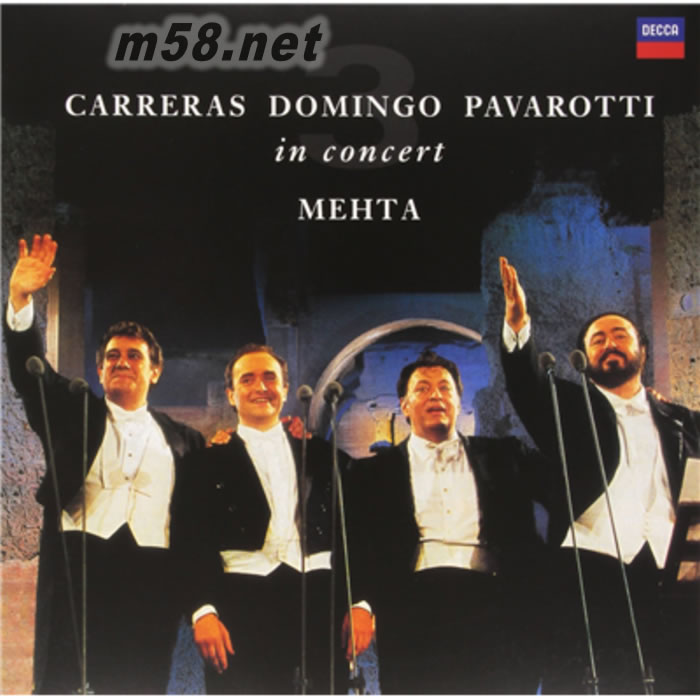 卡列拉斯 多明戈 帕瓦羅蒂 - 三大歌皇音樂會 The Three Tenors 25th Anniversar 180g 33RPM LP 黑膠專輯正面圖片