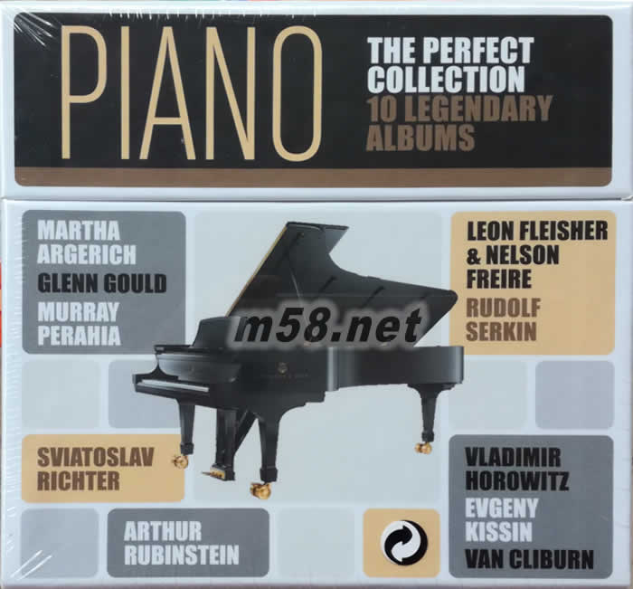 十全十美 完美鋼琴選集The Perfect Piano Collection - La discothèque idéale piano en 10 CD (10CD套裝)套裝背面圖片