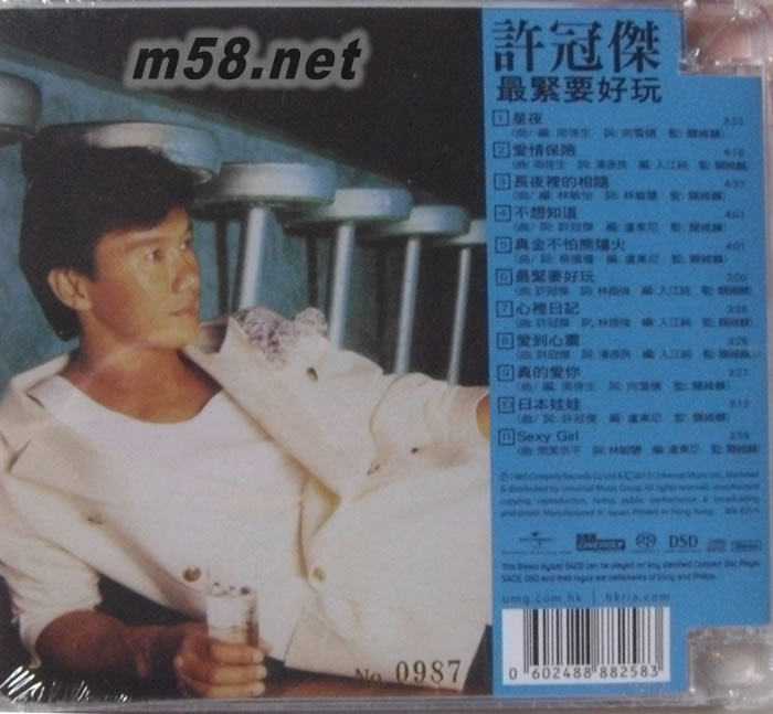 最緊要好玩 SACD專輯背面圖片