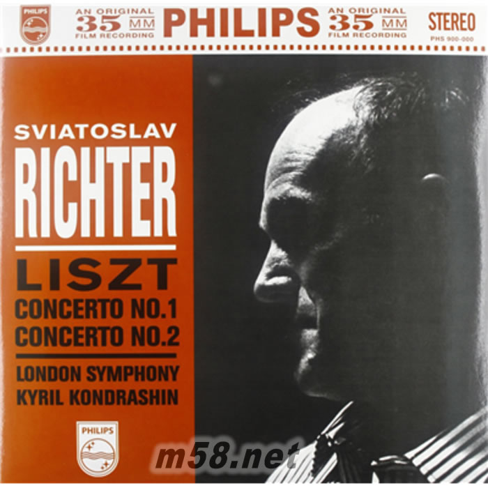 李斯特:第1 & 2鋼琴協奏曲 LISZT 180g 33RPM LP 黑膠專輯正面圖片