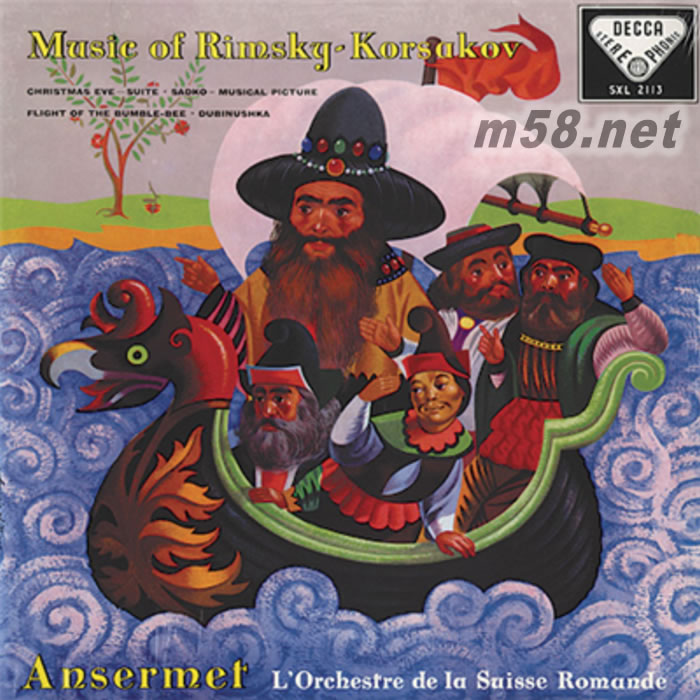 俄羅斯民間音樂 安塞美指揮 里姆斯基 音樂作品Ernest Ansermet - Music of Rimsky-Korsakov 黑膠專輯正面圖片