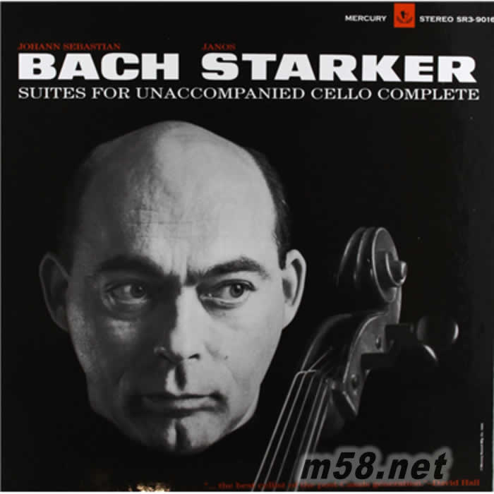 巴赫:無伴奏大提琴組曲 Janos Starker - Bach-6 Solo Cello Suites 180g 33RPM LP 黑膠專輯正面圖片