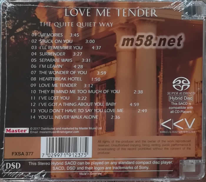 挪威女神 The Quite Quiet Way 超靚聲傳奇 SACD 劉漢盛推介專輯背面圖片