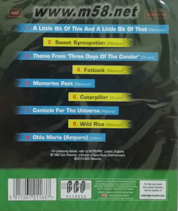 First Course專輯背面圖片