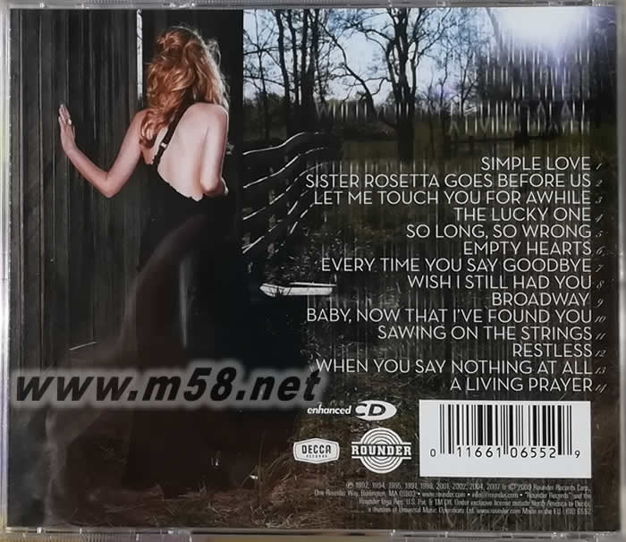 Alison Krauss 艾莉森克勞斯 ESSENTIAL專輯背面圖片