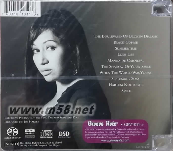 LUSH LIFE花樣年華 SACD專輯背面圖片