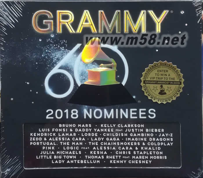 2018 Grammy Nominees 2018年葛萊美的喝彩專輯正面圖片