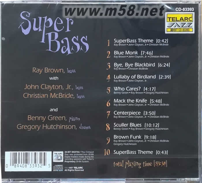 SUPER BASS超級牛筋專輯背面圖片