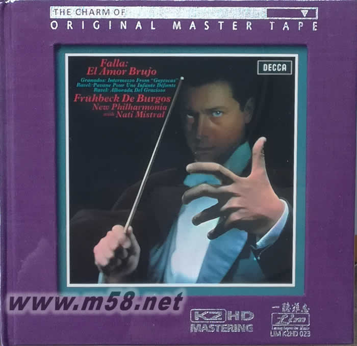 魔法師的愛情FALLA EL AMOR BRUJO K2HD(紫色封面)專輯正面圖片