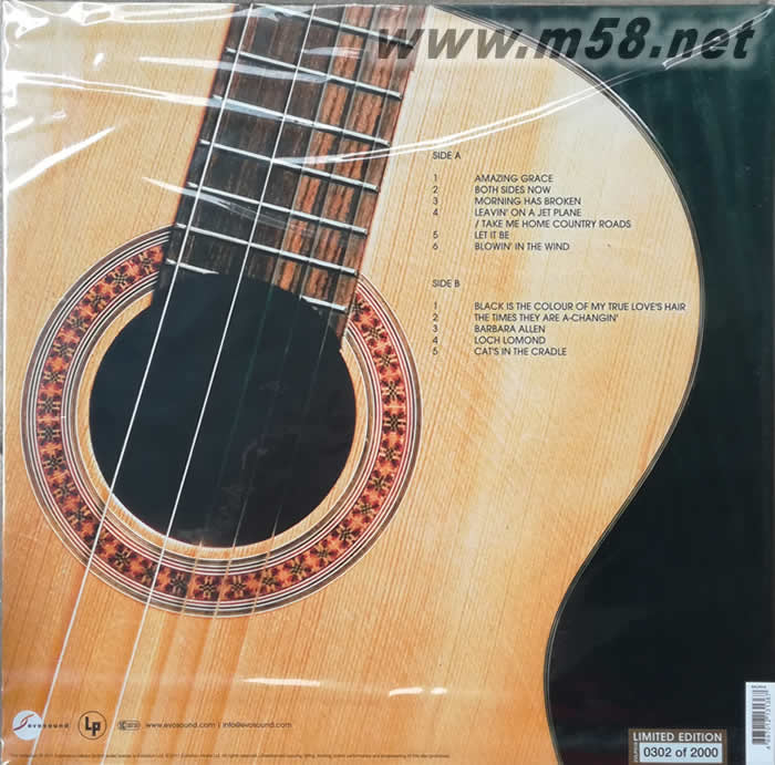 民謠經典 茱蒂 柯林斯 Greatest Folk Songs 黑膠 限量版專輯背面圖片