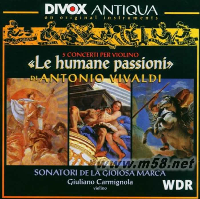 維瓦第小提琴協奏曲Le Humane Passioni - 5 Violin Concertos(A. Vivaldi)專輯正面圖片