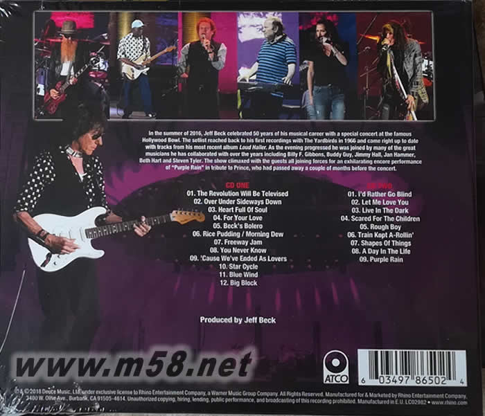 Live At The Hollywood Bowl (2CD)專輯背面圖片