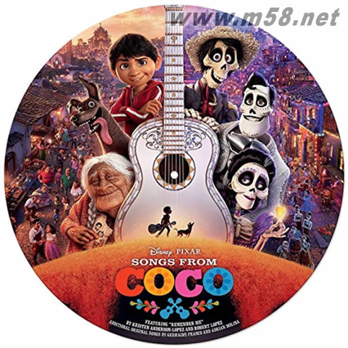 OST-COCO 尋夢環游記電影原聲 限量推出圖案碟 Limited Picture Vinyl 黑膠專輯正面圖片