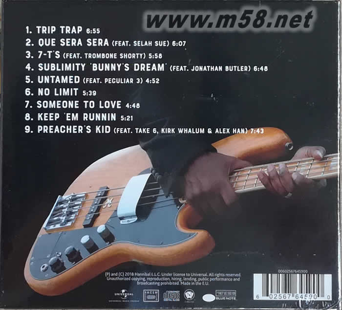 Laid Back(低音結(jié)他大師)專輯背面圖片