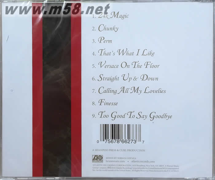 Magic 24K專輯背面圖片