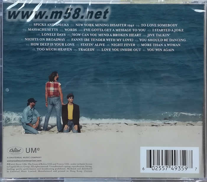 TIMELESS The All-time Greatest Hits專輯背面圖片