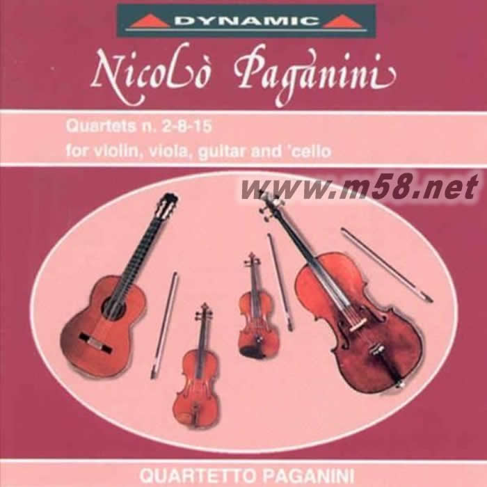 帕格尼尼:吉他四重奏(3) Guitar Quartets Nos.2, 8 & 15專輯正面圖片