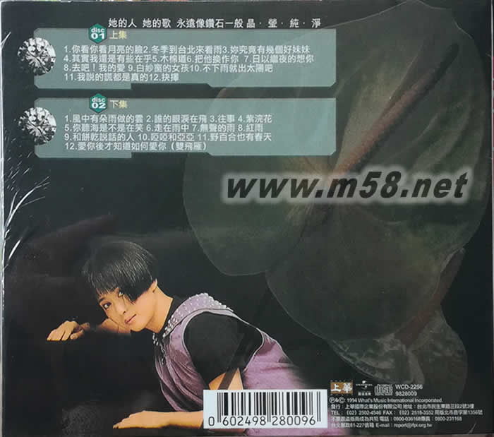 鉆石金選集1990-1994 上下集專輯背面圖片