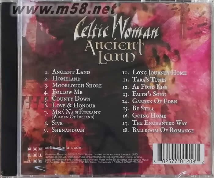 Ancient Land 遠(yuǎn)古仙境 CD專輯背面圖片