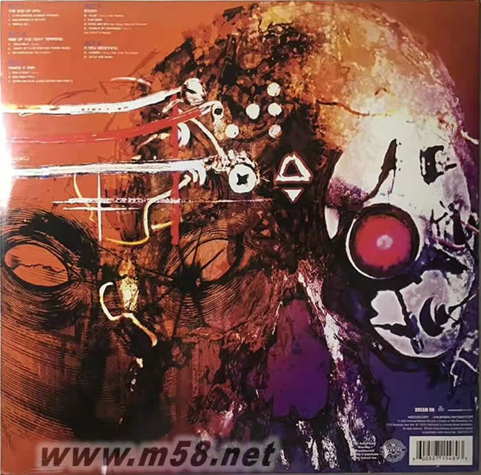 Kid Cudi - Man on the Moon: The End of Day 180g 33RPM LP 黑膠專輯背面圖片