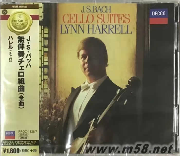 巴赫 6首無伴奏大提琴組曲 (PROC日本版)專輯正面圖片