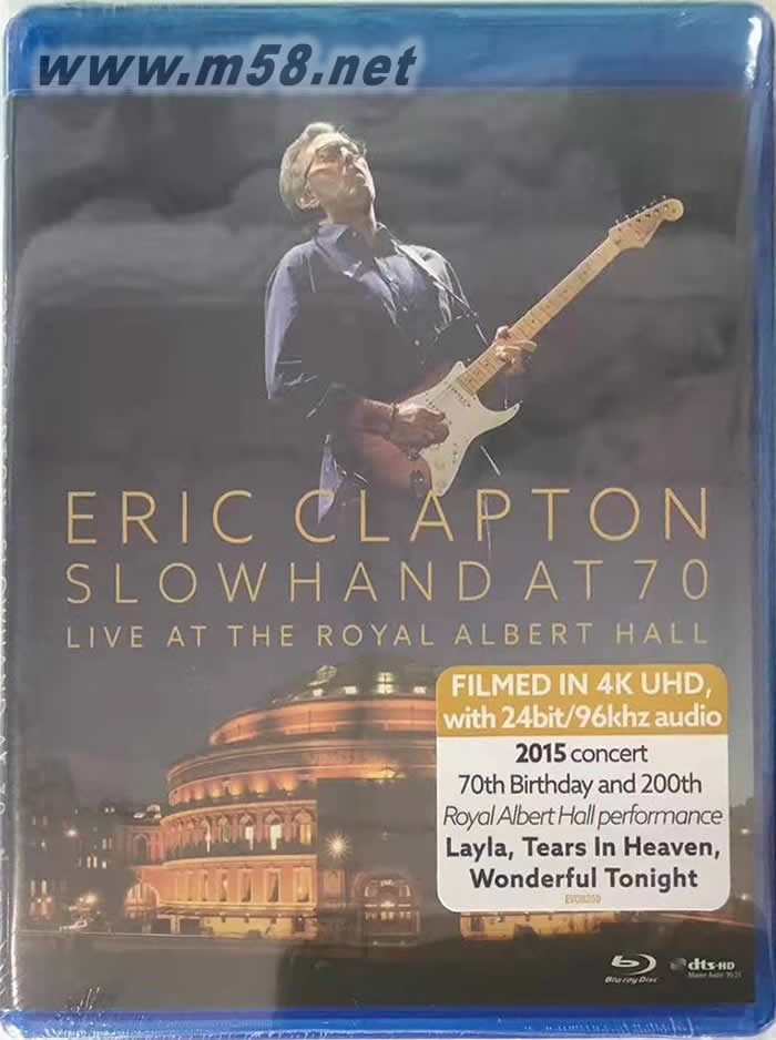 SLOWHAND AT 70 LIVE AT THE ROYAL ALBERT HALL 皇家亞伯廳音樂會 BD專輯正面圖片