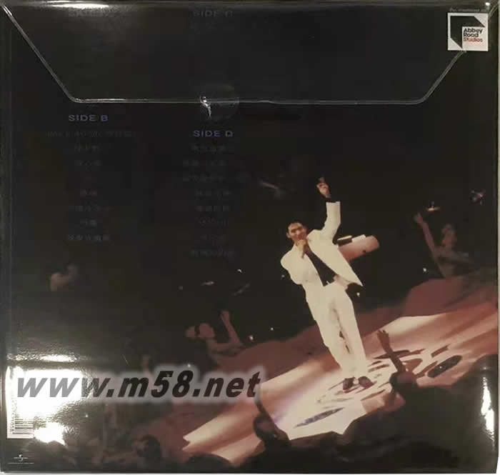 每天愛你多一些 91演唱會 180g 33RPM LP 雙黑膠專輯背面圖片