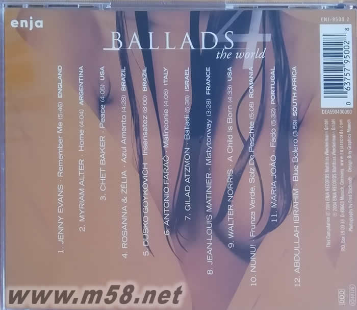 發燒情歌試音碟(四)專輯背面圖片