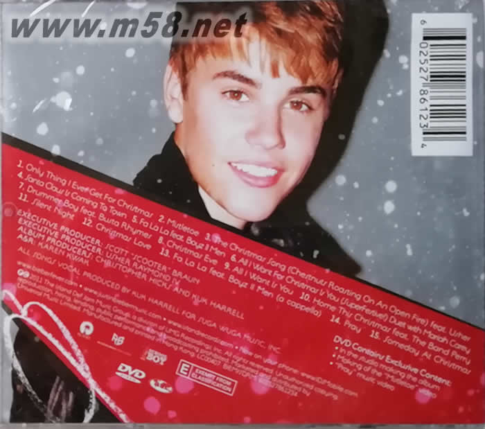 Under The Mistletoe(香港版)專輯背面圖片