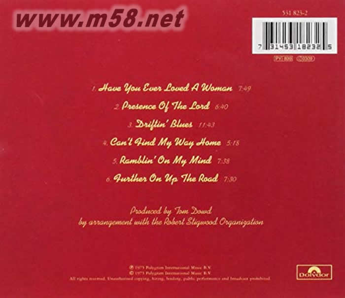 E.C. Was Here Remastered專輯背面圖片