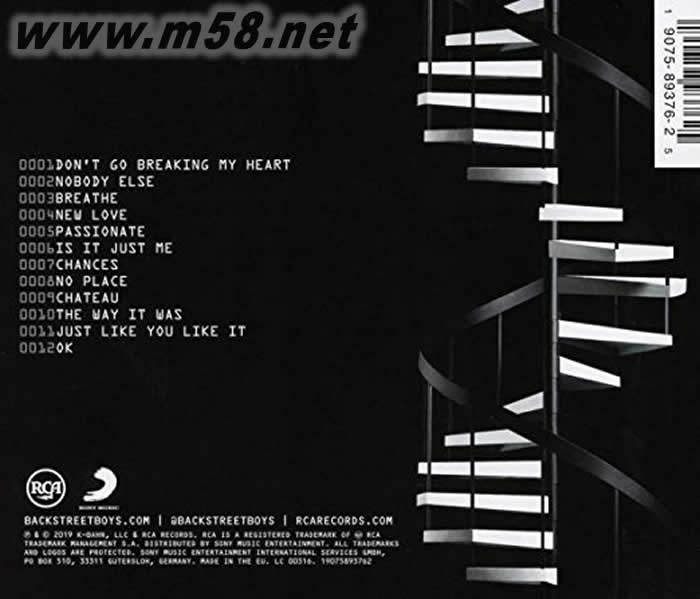 DNA專輯背面圖片