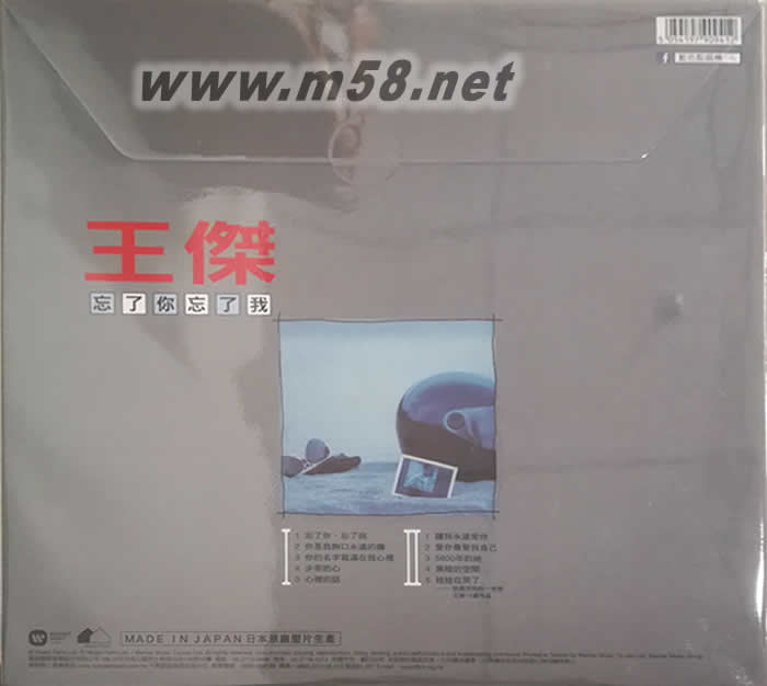 忘了你忘了我 黑膠專輯背面圖片