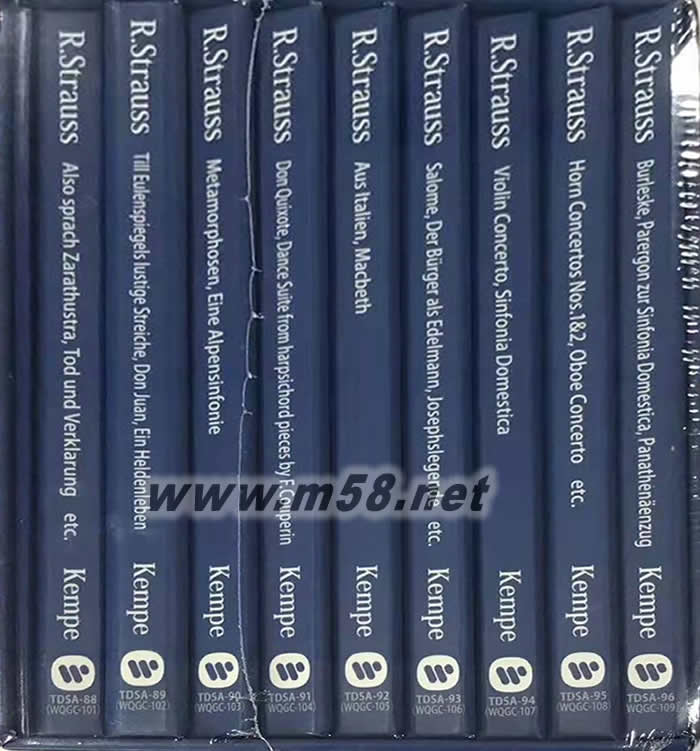 理查·施特勞斯 管弦樂作品全集 9SACD套裝 限量1000 日版套裝正面圖片