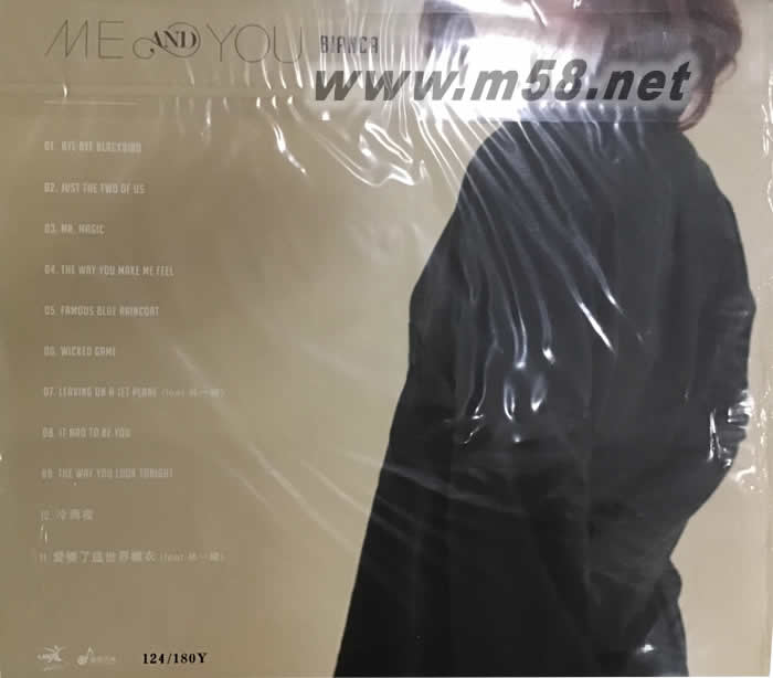 ME & YOU 黃膠 180g 33RPM LP黑膠 限量版 親筆簽名版黑膠背面圖片