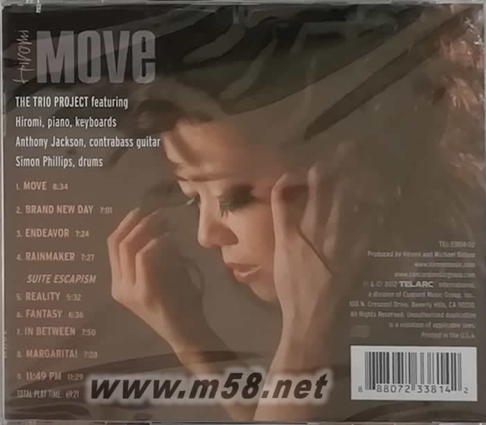 Move CD(美版)專輯背面圖片