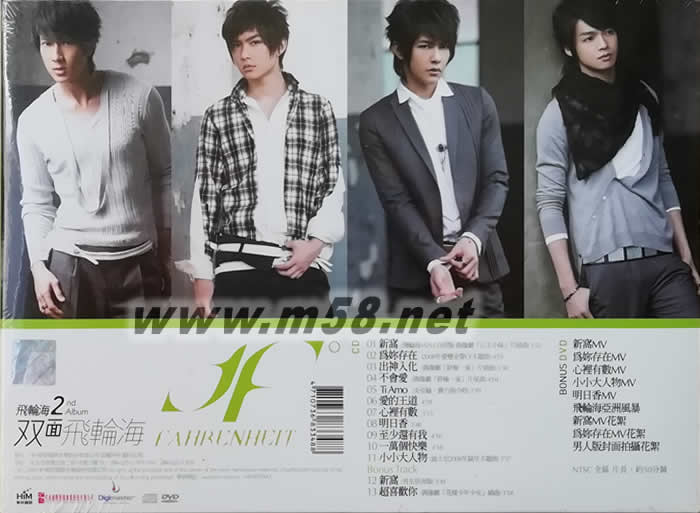 雙面飛輪海(亞洲全勝慶功版)專輯背面圖片