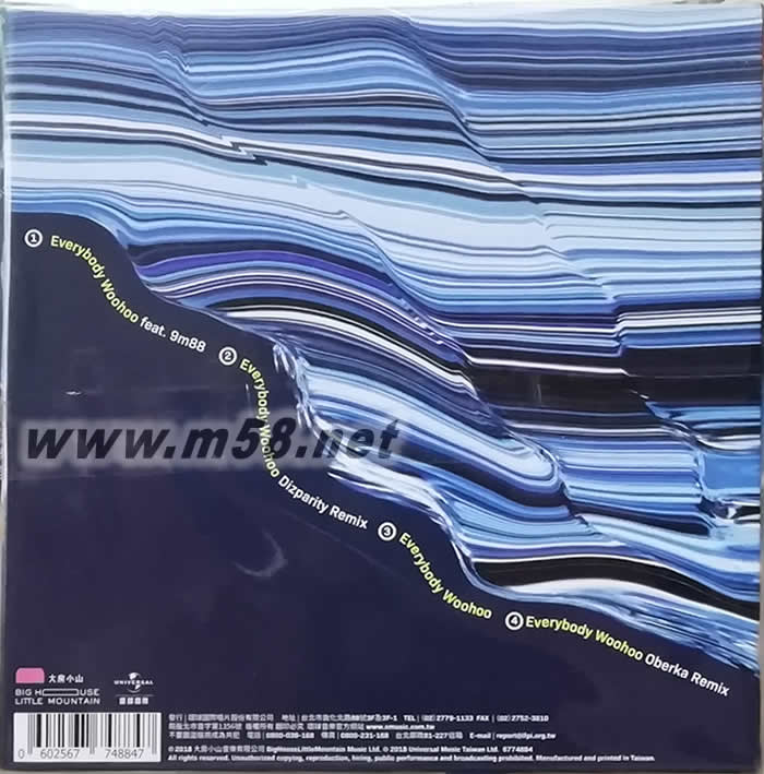 吳青峰 Everybody Woohoo (精裝限量版)專輯背面圖片