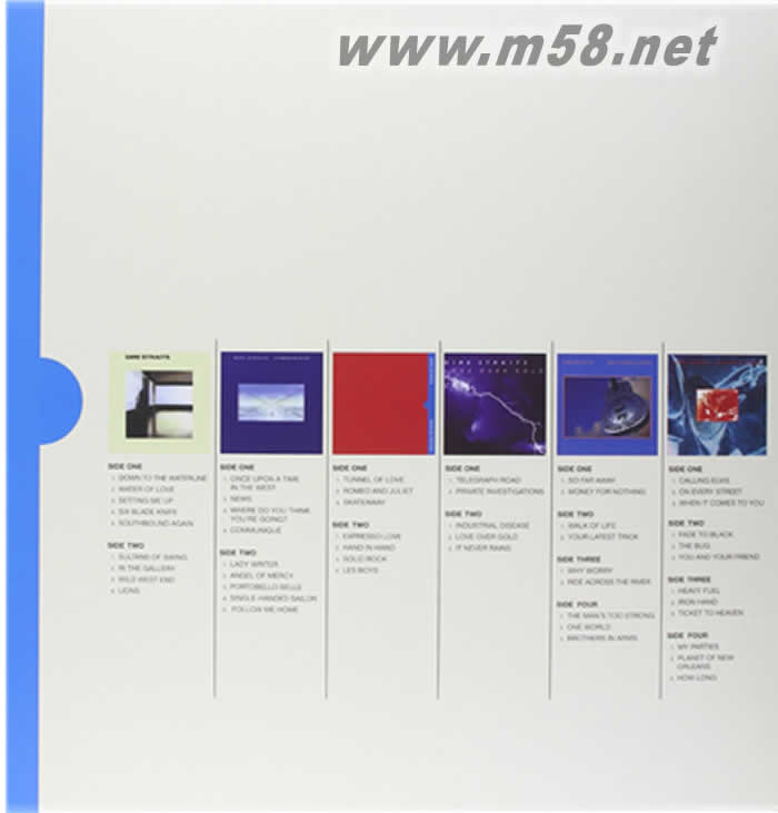 1978-1991錄音作品 Studio Albums 1978-1991 180g 33RPM LP 8黑膠套裝專輯背面圖片