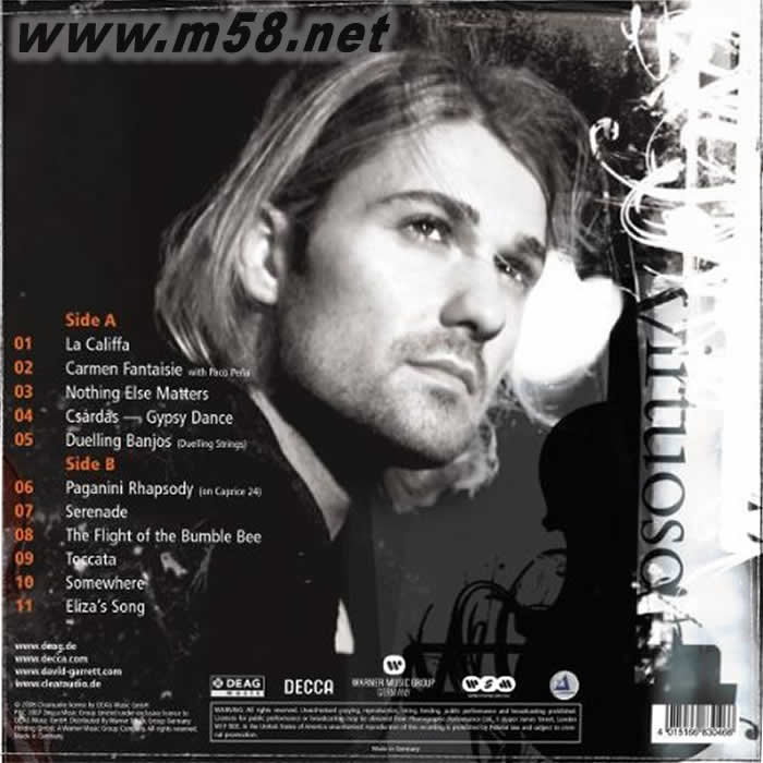 VIRTUOSO 跨界小提琴奇才 180g 33RPM LP 黑膠黑膠背面圖片