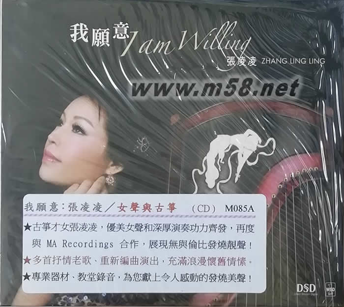 我愿意 張凌凌 女聲與古箏專輯正面圖片