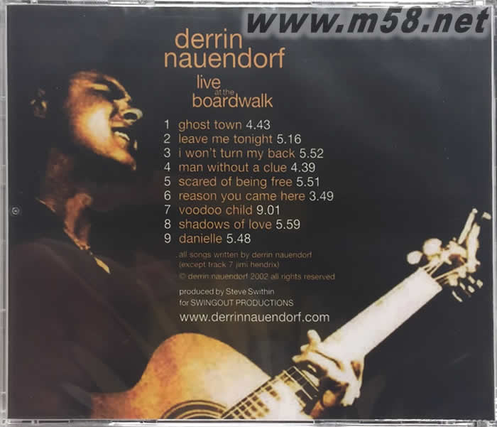 木板頭俱樂部 LIVE AT THE BOARDWALK 民謠 劉漢盛推介專輯背面圖片