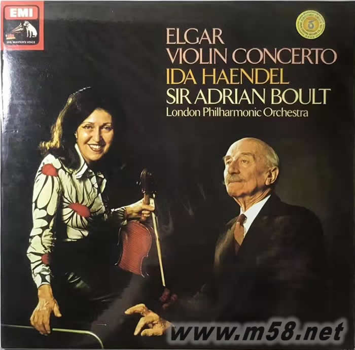 艾爾加 : 小提琴協奏曲 Elgar : Violin Concerto 黑膠專輯正面圖片