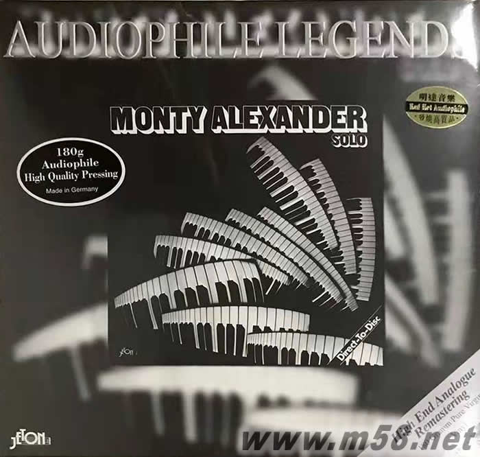 動態琴王 Monty Alexander - Solo 180g 33RPM LP 黑膠專輯正面圖片