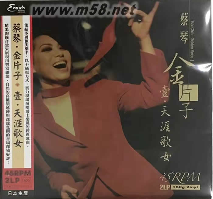 金片子壹 天涯歌女180g 45RPM LP 雙黑膠 日本版專輯正面圖片