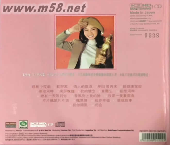 昨日 今日 永遠 K2HD 限量版專輯背面圖片