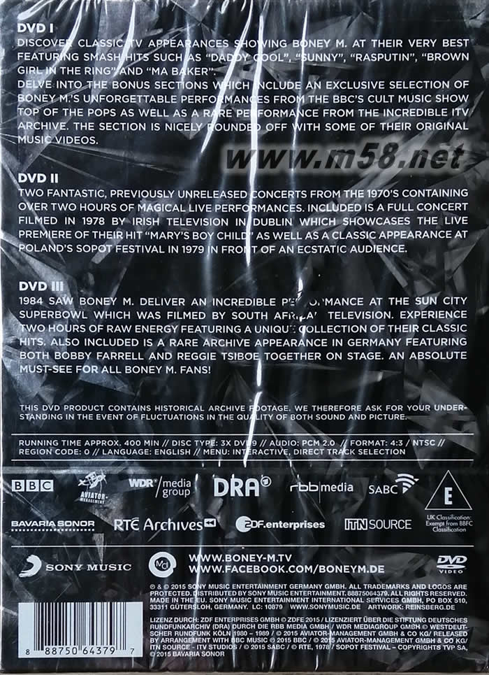 Diamonds (40th Anniversary Edition)3DVD專輯背面圖片